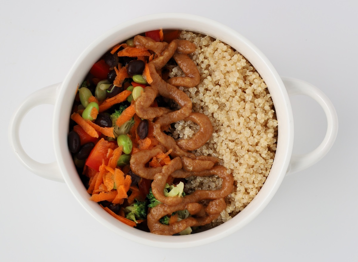 Edamame Energy Bowl with Peanut Sauce - The Driftless Dish